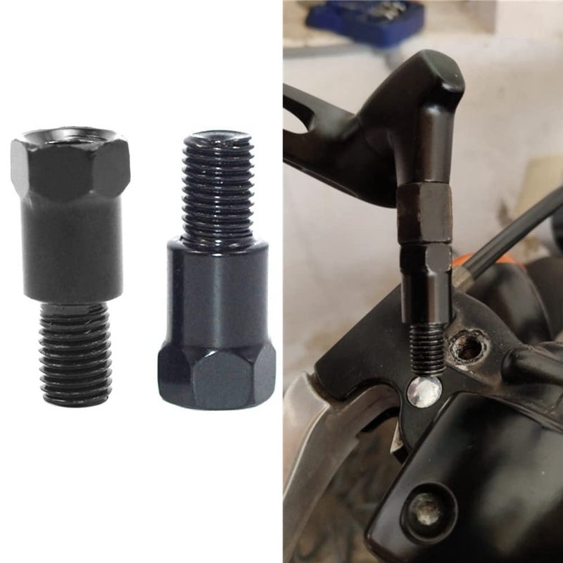 SEMIMO Motorcycle Mirror Mount Adapter Height adjustment Screw Rearview Mirrors Thread diameter Converter 10mm RH to 8mm RH and 8mm LH (2Pcs) - Image 5